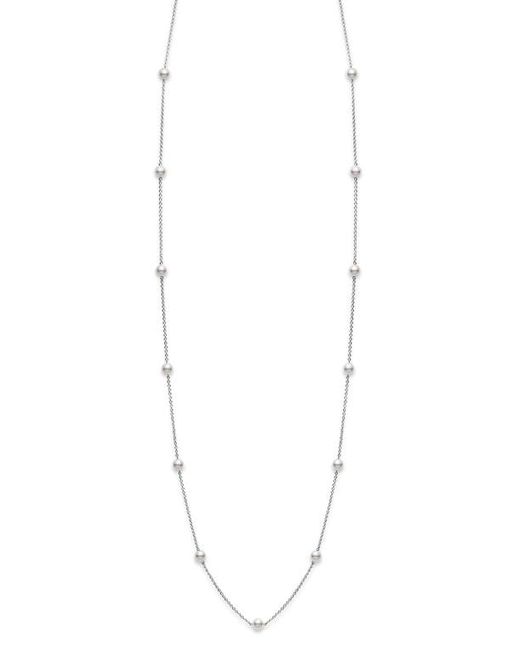 Mikimoto Akoya Pearl Station Necklace in at