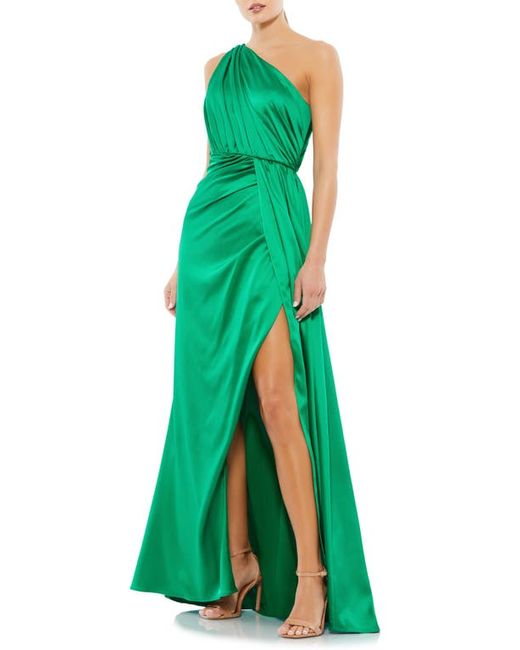 Mac Duggal One-Shoulder Satin Gown in at