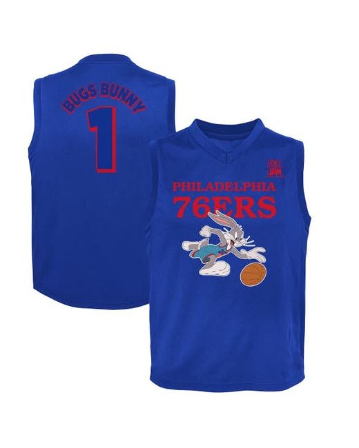 Outerstuff Youth Philadelphia 76ers Space Jam 2 Slam Dunk Mesh Tank Top at