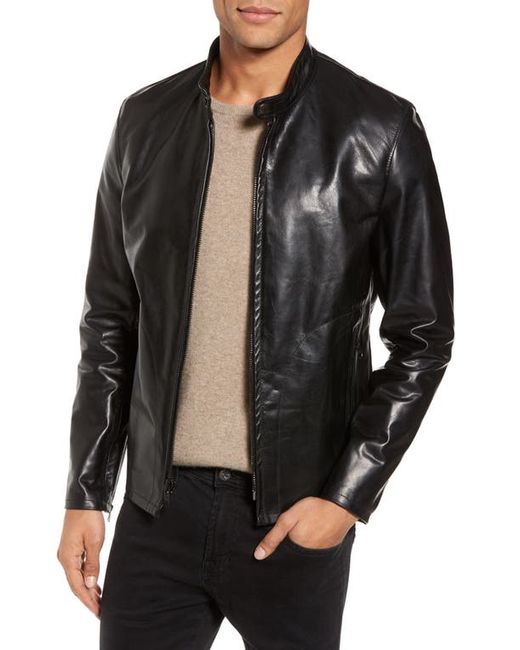 Schott Café Racer Unlined Cowhide Leather Jacket in at