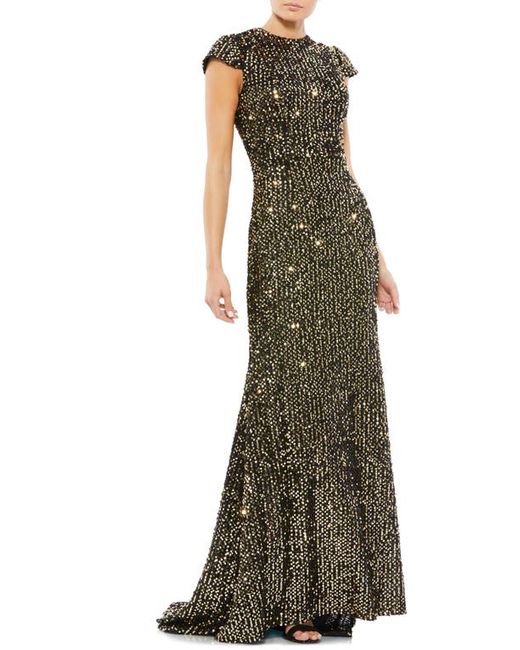 Mac Duggal Sequin Trumpet Gown in at
