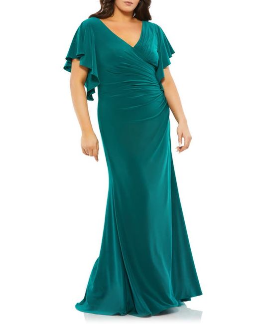 Mac Duggal Butterfly Sleeve Jersey Gown in at