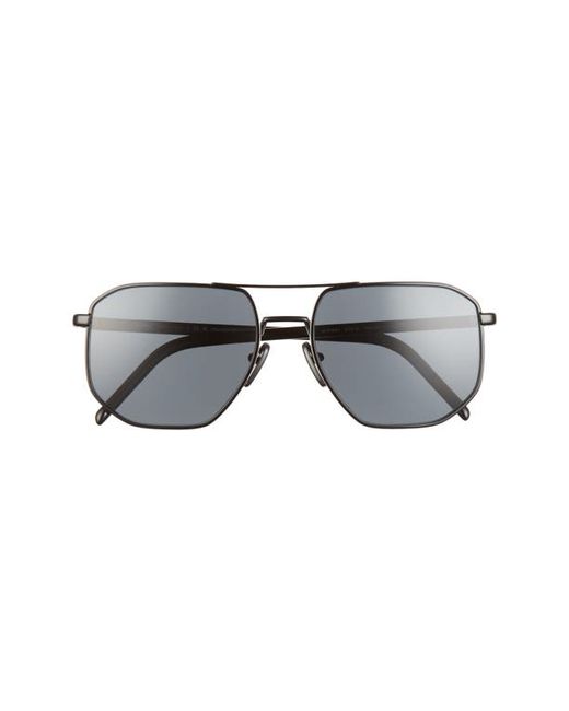 Prada 57mm Polarized Square Sunglasses in at