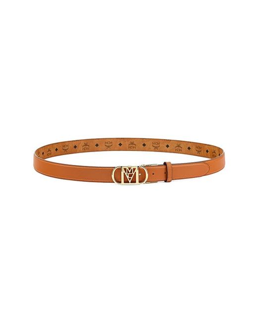 Mcm Mode Mena Reversible Leather Belt in at