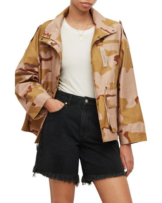 AllSaints Katey Camo Jacket in at