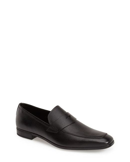 Prada Saffiano Leather Penny Loafer in at