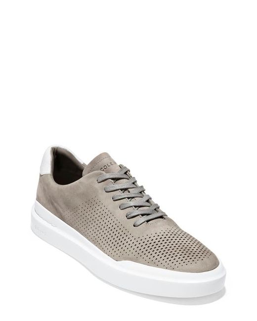 Cole Haan GrandPro Rally Sneaker in Ironstone/Optic White Nubuck at