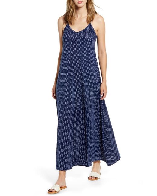 Loveappella Maxi Slipdress in Navy/Ivory at