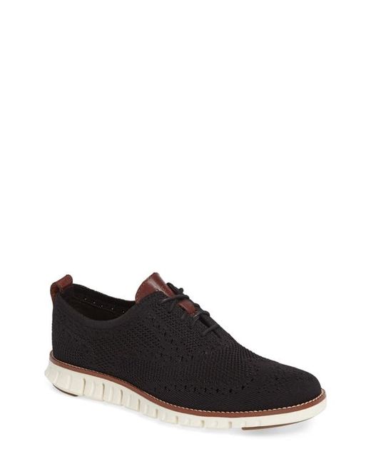 Cole Haan Zerogrand Stitchlite Wing Oxford in Black/Ivory at