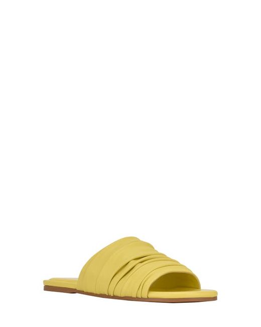 Marc Fisher LTD Oswin Faux Leather Slide Sandal in at