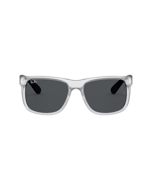 Ray-Ban 58mm Rectangular Sunglasses in Rubber Dark Grey at