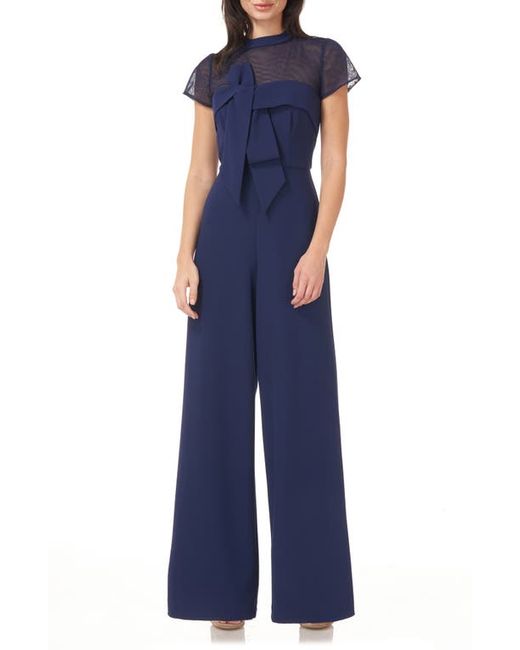 JS Collections Stretch Crepe Jumpsuit in at