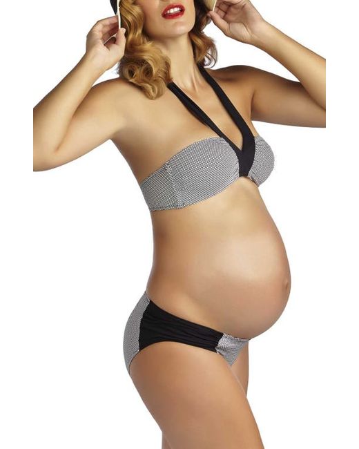 Pez D'Or Maternity Two Piece Halter Bikini Swimsuit in at