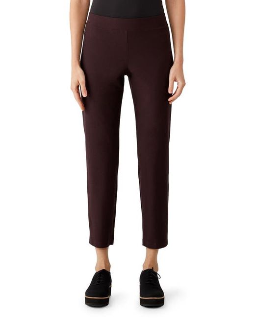 Eileen Fisher Slim Ankle Stretch Crepe Pants in at