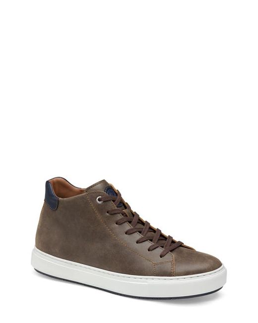 J And M Collection Johnston Murphy Anson High Top Sneaker in at