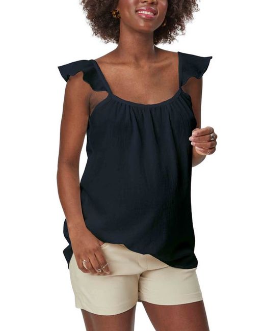 Stowaway Collection Gauze Maternity Top in at
