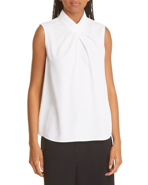 Misook Crossover V-Neck Sleeveless Blouse in at