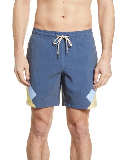 Fair Harbor The Bayberry Colorblock Swim Trunks in at