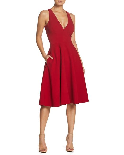 Dress the population Catalina Fit Flare Cocktail Dress in at