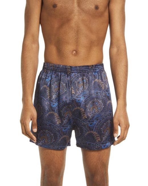 Majestic International Paisley Silk Boxers in at