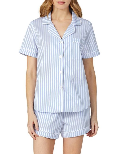 Bedhead Pajamas 3D Stripe Organic Cotton Sateen Short Pajamas in at