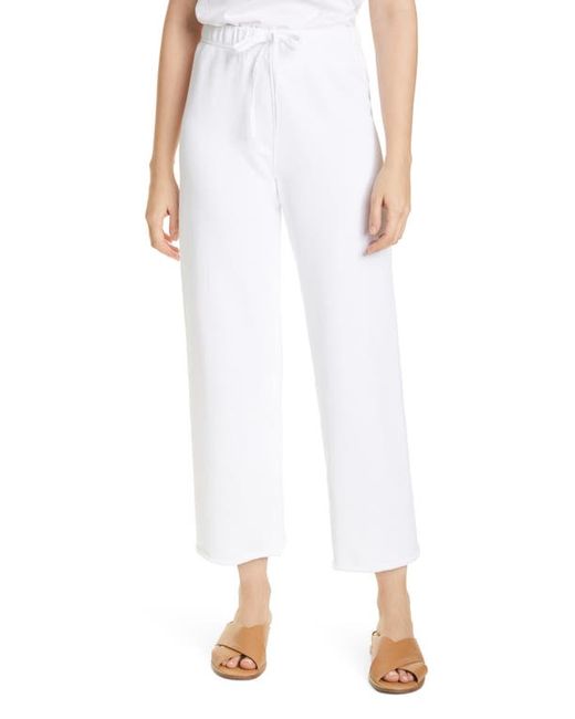 Frank & Eileen Crop Wide Leg Cotton Pants in at