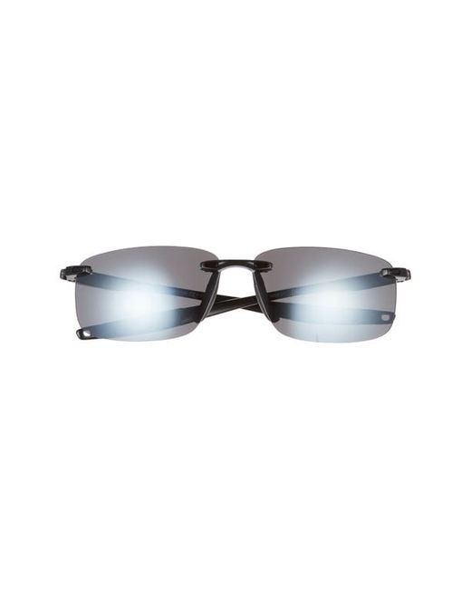 Revo Descend N 64mm Polarized Rimless Sunglasses in Black/Graphite at