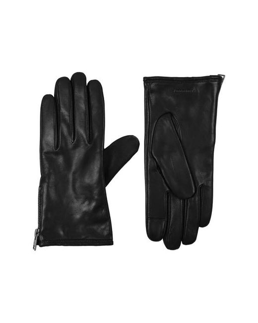 AllSaints Zip Leather Gloves in at