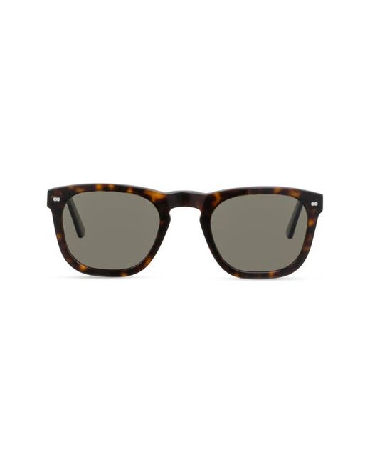 Christopher Cloos x Tom Brady 49mm Polarized Square Sunglasses in Espresso at