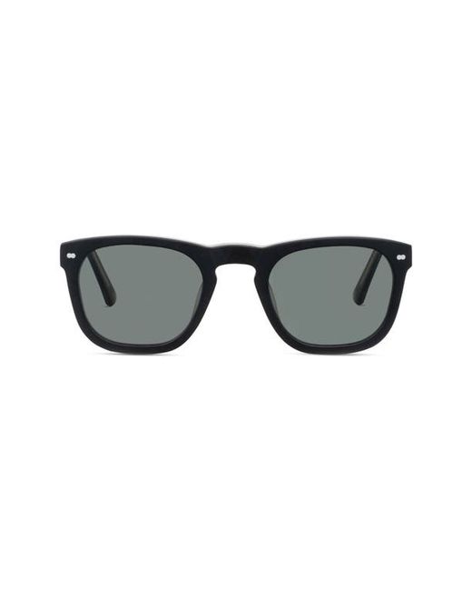 Christopher Cloos x Tom Brady 49mm Polarized Square Sunglasses in Coal at