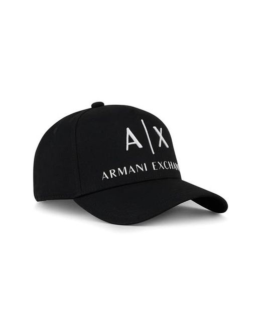 Armani Exchange Classic Embroidered Logo Baseball Cap in at