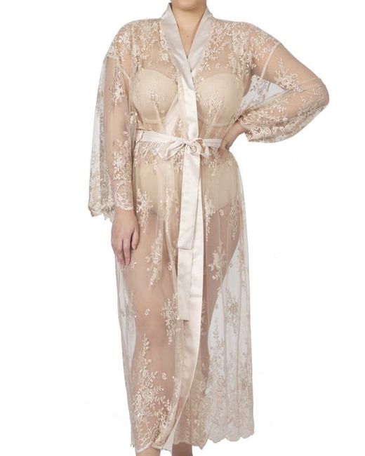 Rya Collection Darling Sheer Lace Robe in at
