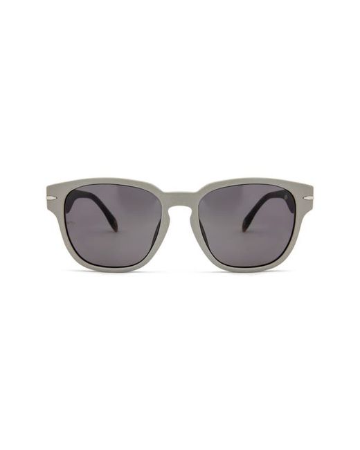 Mita Sustainable Eyewear Key West 55mm Square Sunglasses in Matte Cool Grey/Smoke at