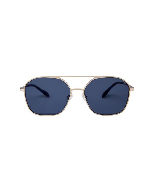 Mita Sustainable Eyewear Duomo 58mm Aviator Sunglasses in Matte Smoke at