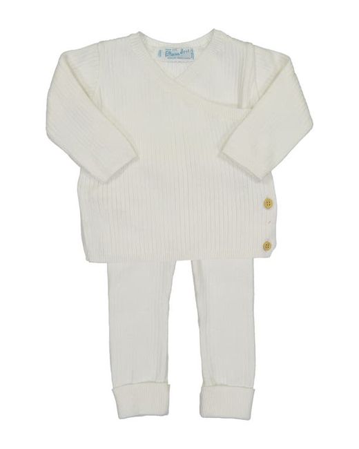 Feltman Brothers Rib Knit Cotton Sweater Pants Set in at