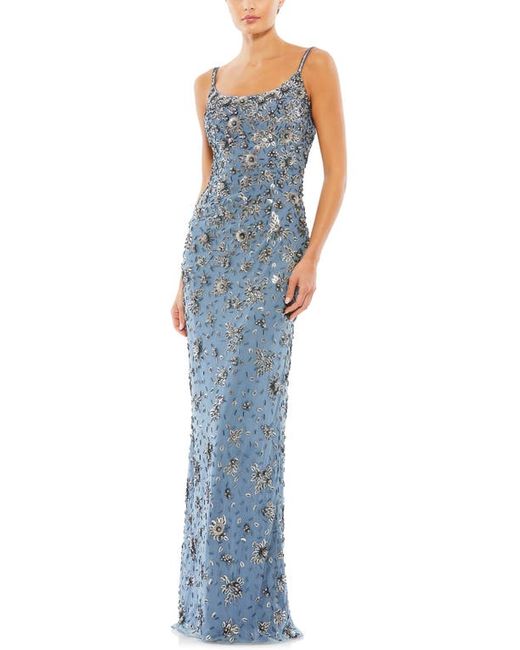 Mac Duggal Floral Beaded Column Gown in at