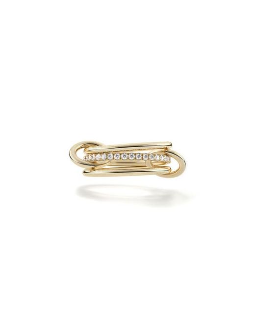 Spinelli Kilcollin Sonny Linked Diamond Rings in Yellow Gold at