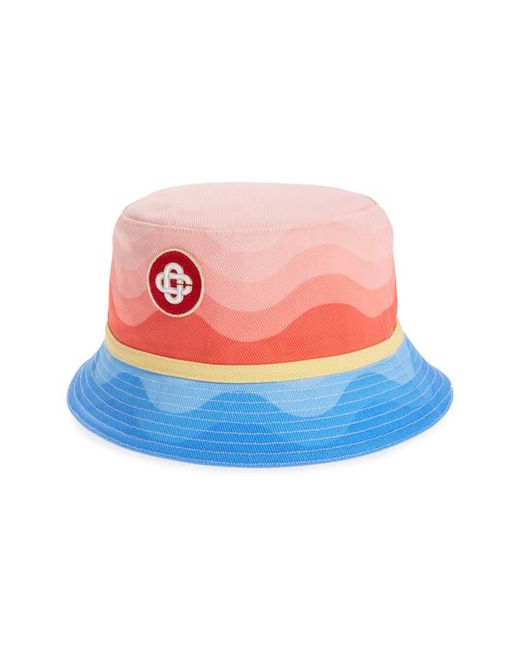 Casablanca Rainbow Denim Bucket Hat in at