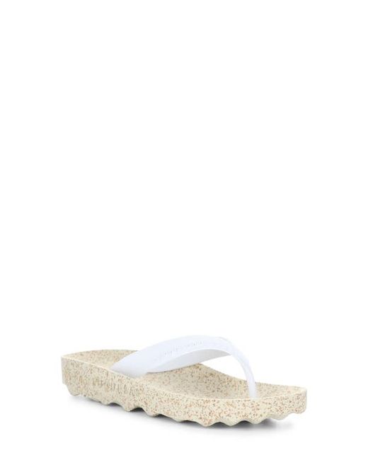 Asportuguesas By Fly London Feel Flip Flop in Natural Rubber at