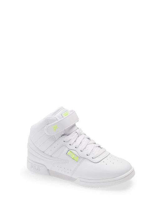 Fila F-13 High Top Sneaker in Safety Yellow at