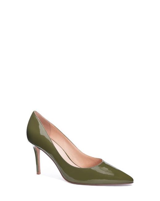 42 Gold Rafee Liquid Patent Pointed Toe Pump in at