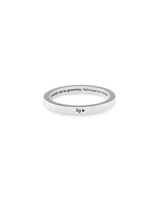 Le Gramme 3G Sterling Band Ring at