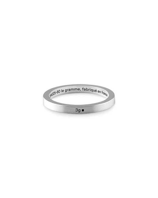 Le Gramme 3G Brushed Sterling Band Ring at