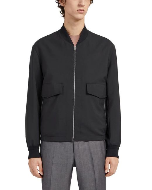 Z Zegna Wool Mohair Zip Jacket in at