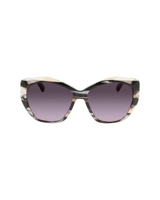 Longchamp 57mm Roseau Tea Cup Sunglasses in at