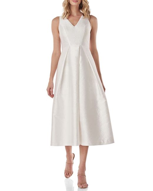 Kay Unger Maxime Pleat Flare Cocktail Dress in at