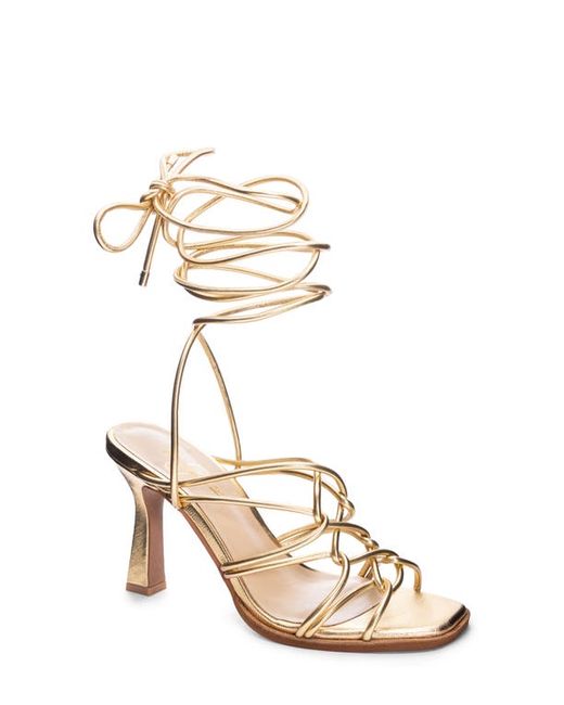 42 Gold Lava Ankle Tie Sandal at