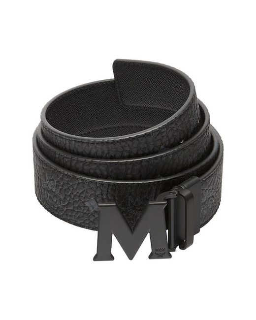Mcm Logo Buckle Reversible Belt in at
