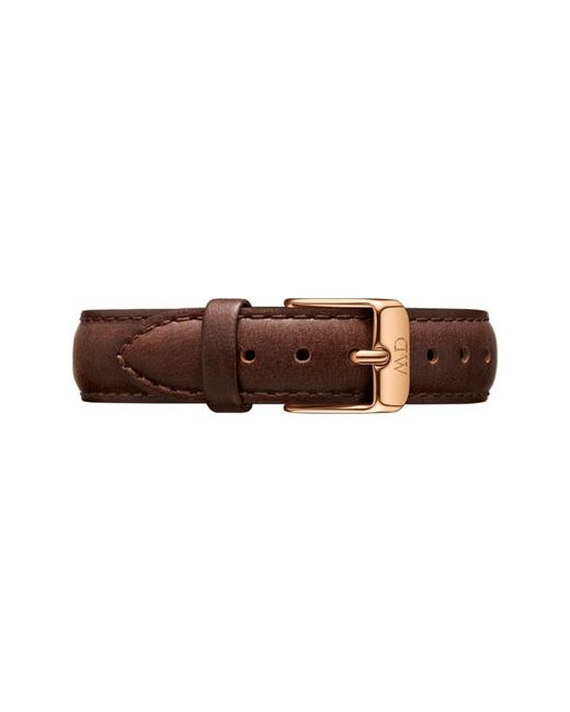 Daniel Wellington 14mm Petite Bristol Leather Watch Band in at