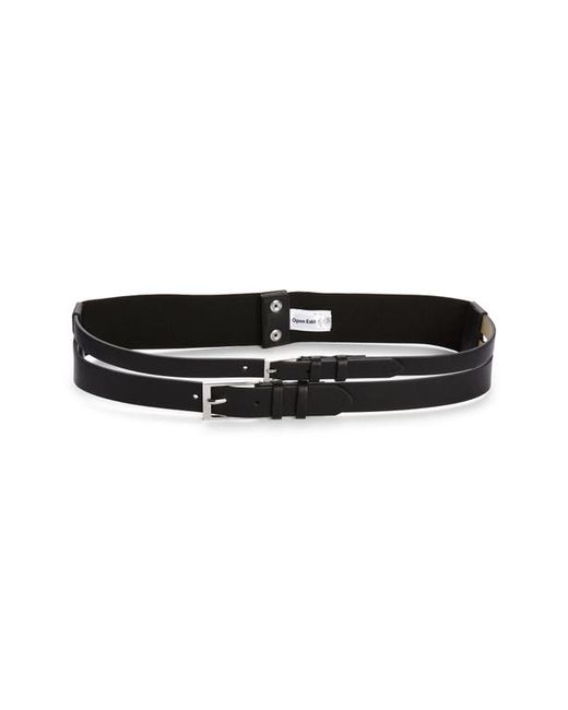 Open Edit Duo Buckle Stretch Belt in at